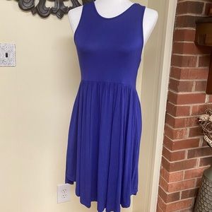 Royal Blue tank dress with pockets (runs small)